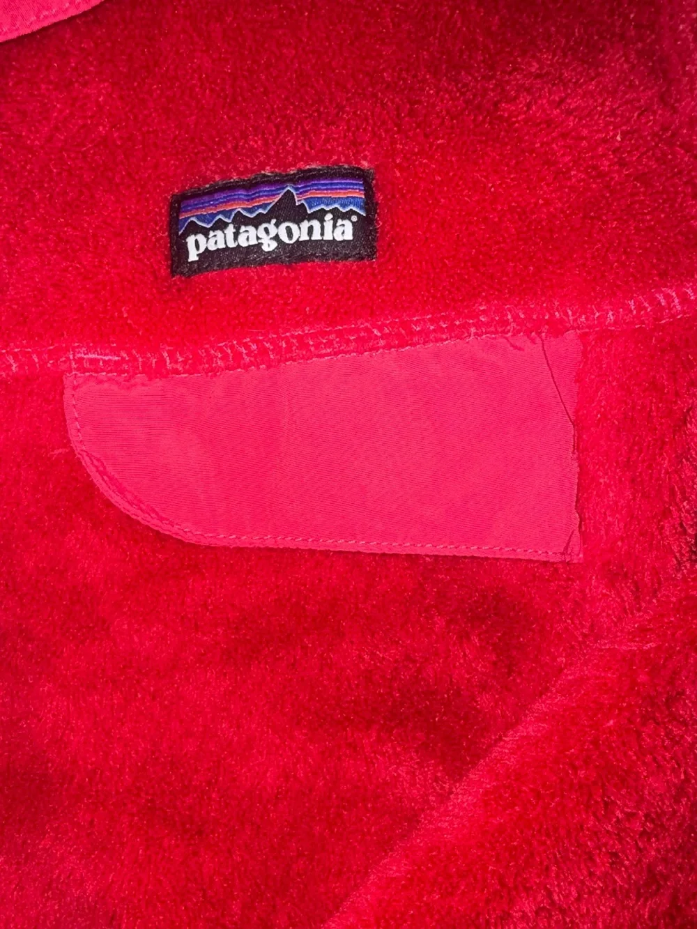 Patagonia Women’s Small Red Polartec Pro Thermal Fleece Pullover cozy outdoor - Picture 9 of 13
